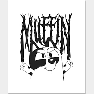 muffin metal funny Posters and Art